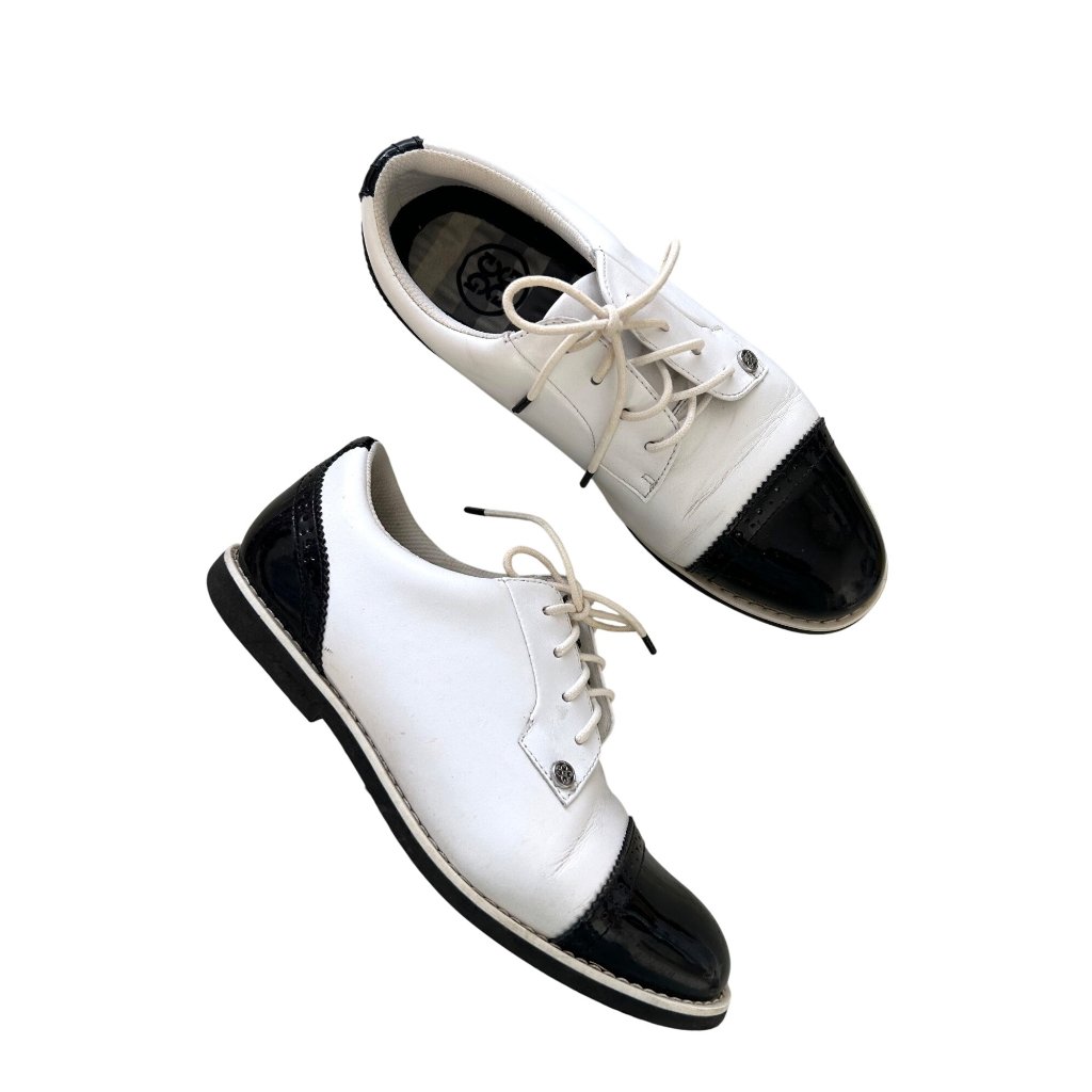 G/Fore Women's Sz 8.5 Saddle Gallivanter Golf Shoes Leather Upper Spikeless Sole